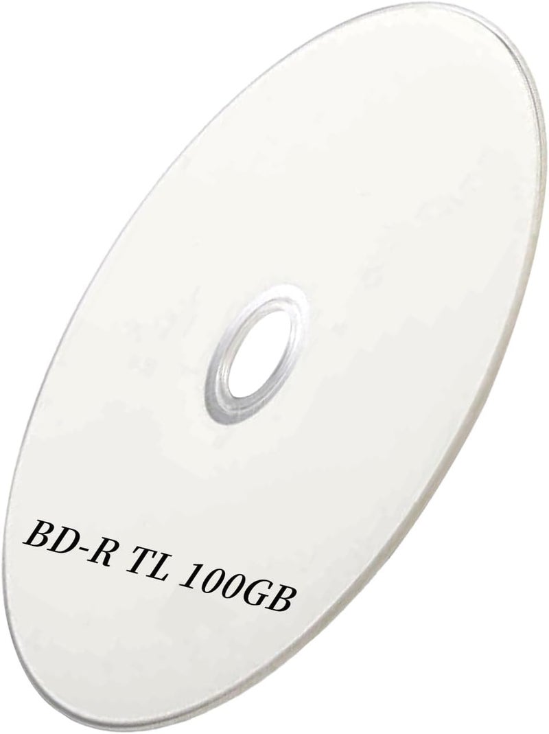 MAWFOZIN قرص BD-R TL BDTL 100GB من الدرجة الأرشيفية للمؤسسات - ثلاثي الطبقات 4X مع 5 عبوة سطح قرص فارغ قابل للطباعة بالحبر الأبيض - علبة صندوق (5) - Image 1